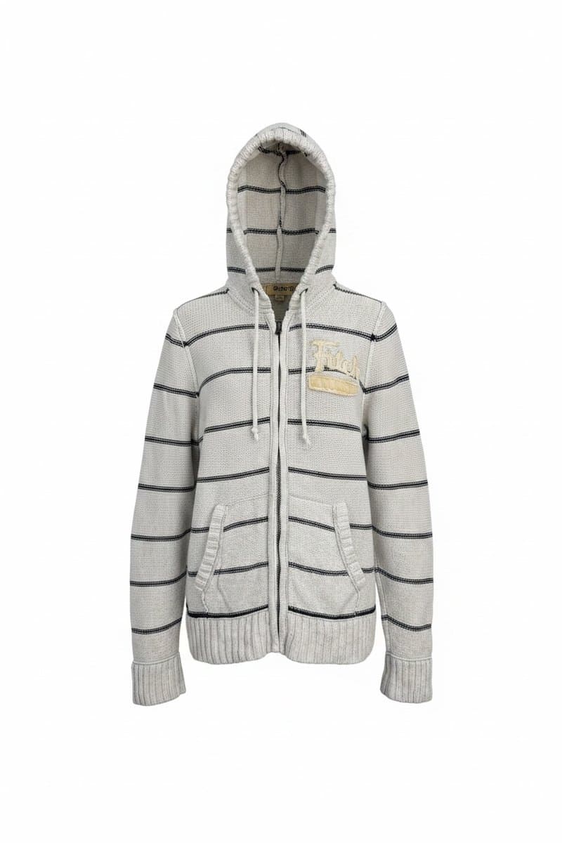 Jaqueta Tricot Mescla / Marinho Abercrombie, Abercrombie & Fitch, Cinza, tamanho G