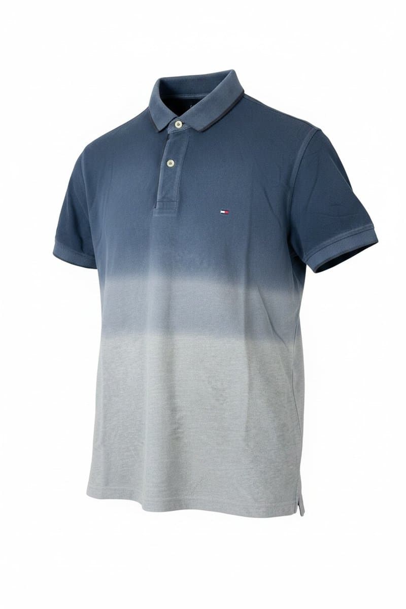 Polo Degradê Azul Tommy, Tommy Hilfiger, Azul, tamanho P