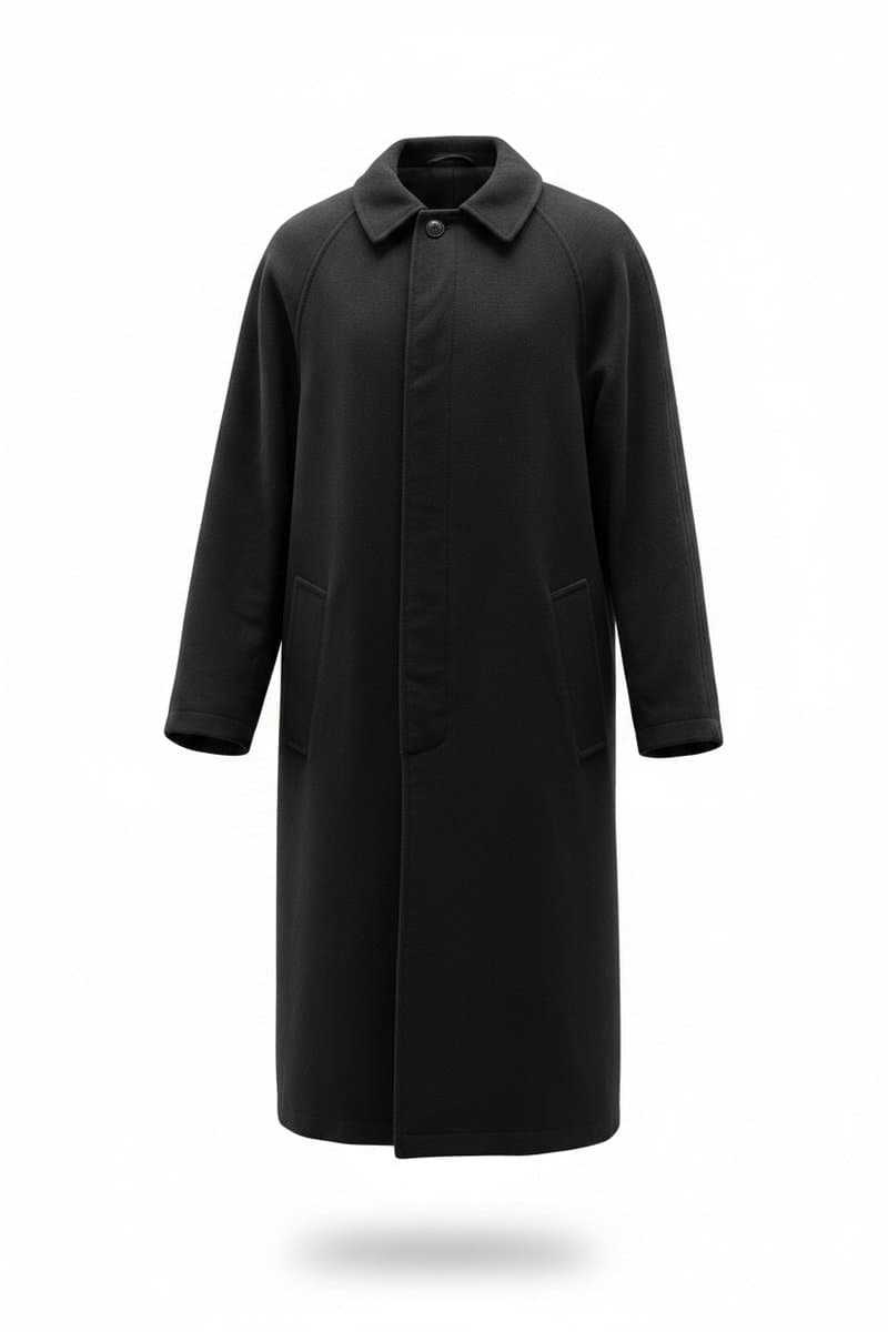 Trench Coat NÁUTICA 80% LÃ 20% CASHMERE 42, Nautica, Preto, tamanho 42