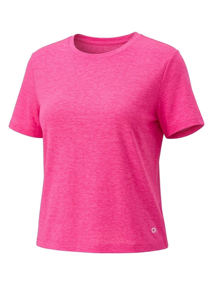 Tee Pink Gap Fit P, GAP, Rosa-chiclete, tamanho P