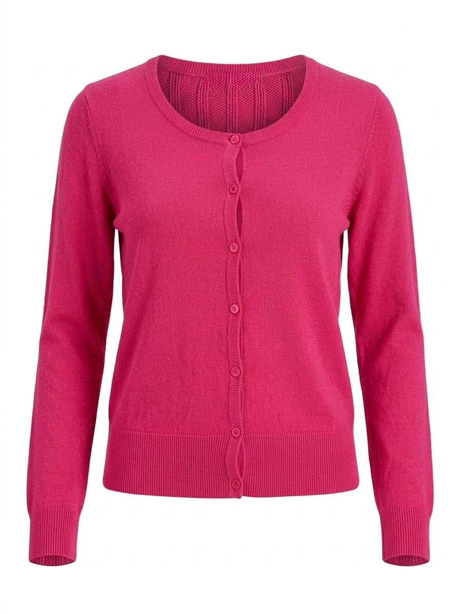 Cardigan Pink Luigi Bertolli N, Rosa-chiclete, tamanho M