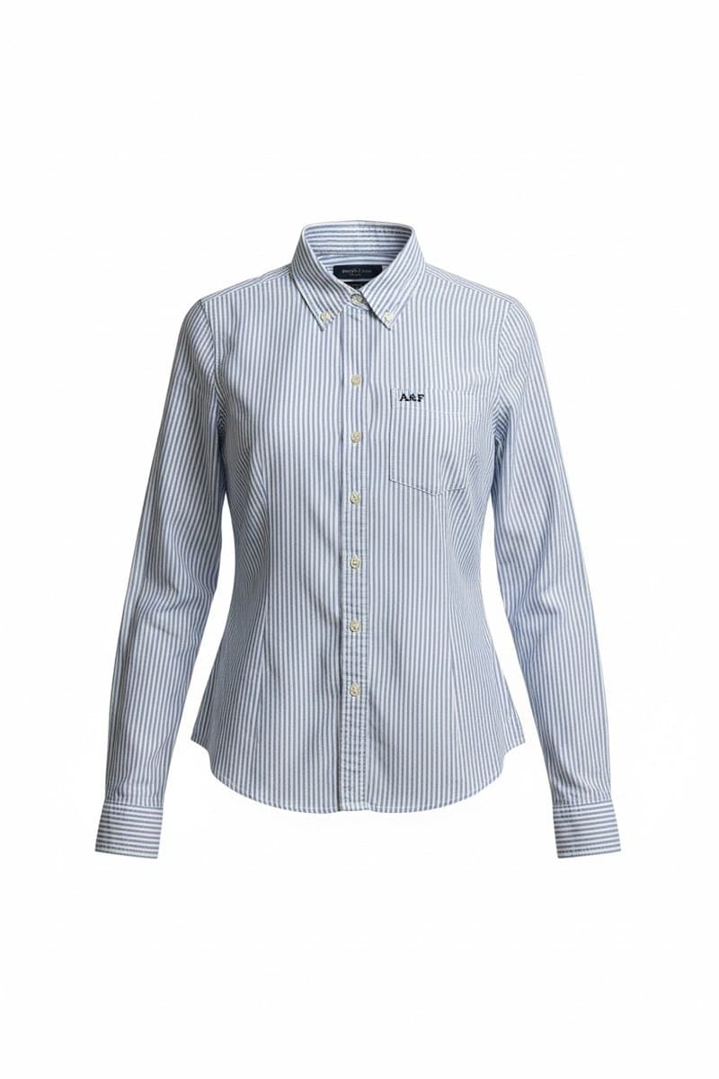 Camisa Listra Azul/Off Abercrombie M, Abercrombie & Fitch, Azul, tamanho M