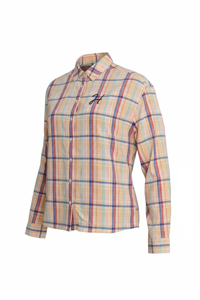 Camisa Xadrez Ampla Candy Colors Tommy P, Tommy Hilfiger, Estampada, tamanho PP