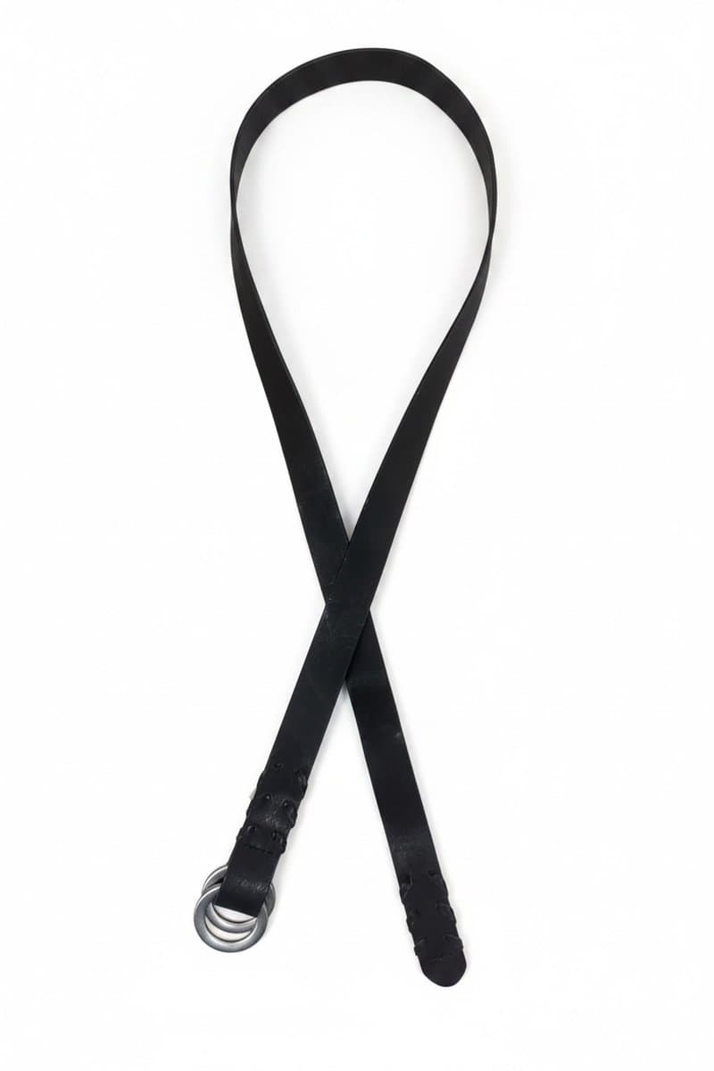 Cinto Fino Preto Couro Gap, GAP, Preto, tamanho P/M