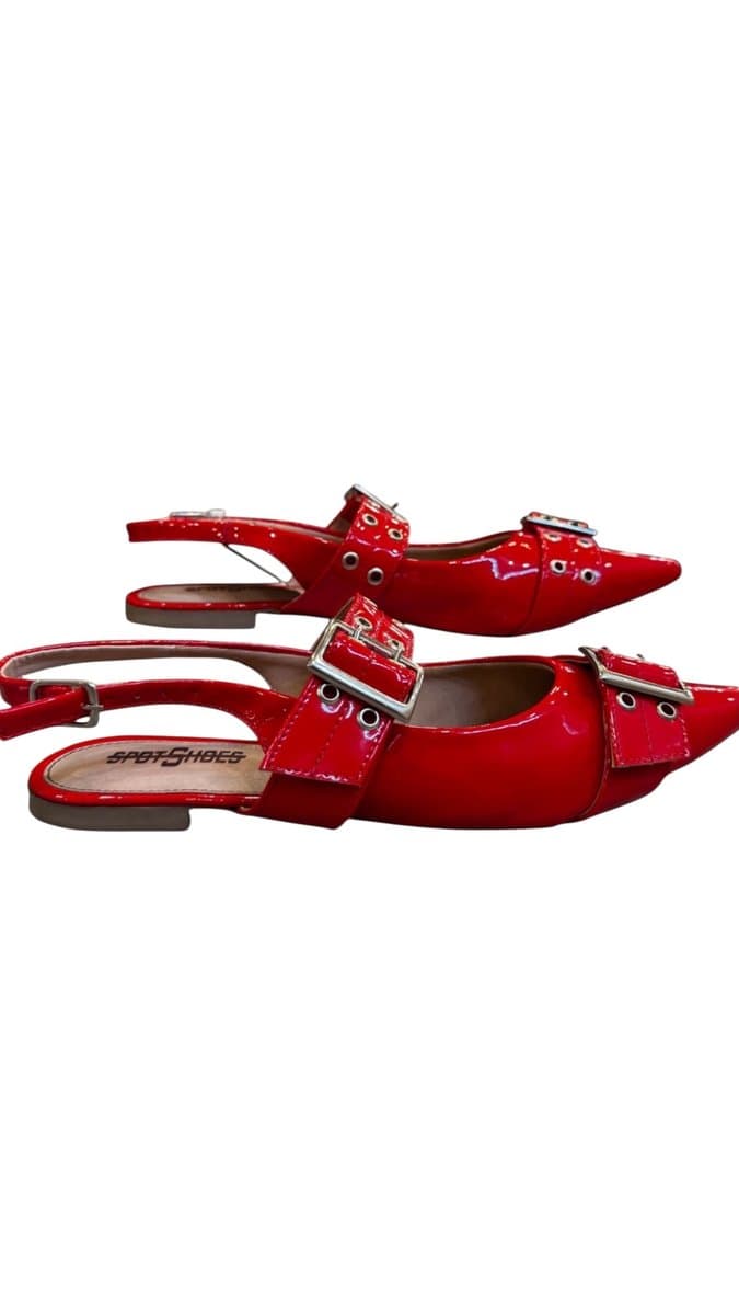 Sapatilha Vermelha Fivelas Spotshoes 38, Vermelho, tamanho 38