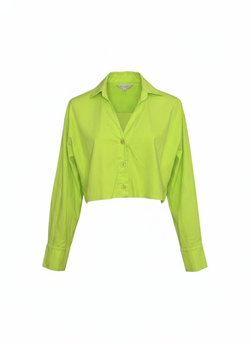 Camisa Lima My Life M, Verde-limão, tamanho M