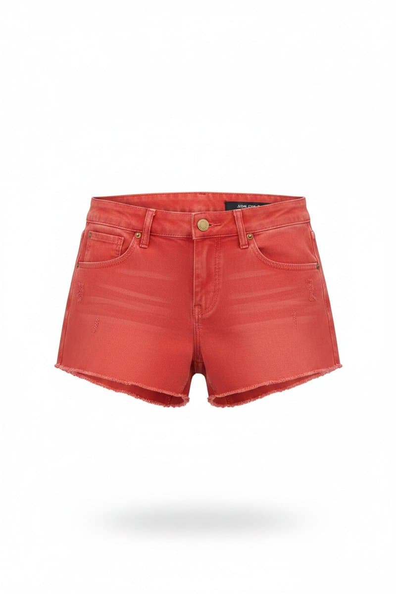 Shorts Sarja Vermelho Johnjohn, Vermelho, tamanho 40