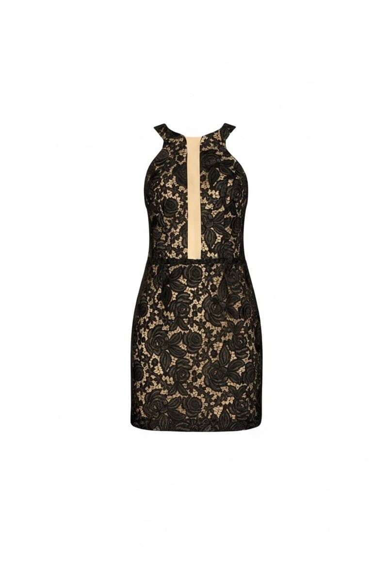Vestido Renda Preto P, Preto, tamanho P