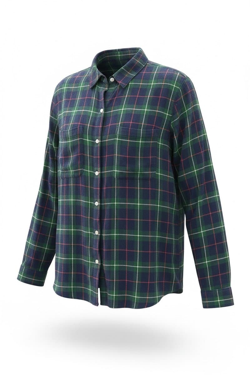 Camisa Xadrez Azul/Verde Gap, GAP, Azul, tamanho M