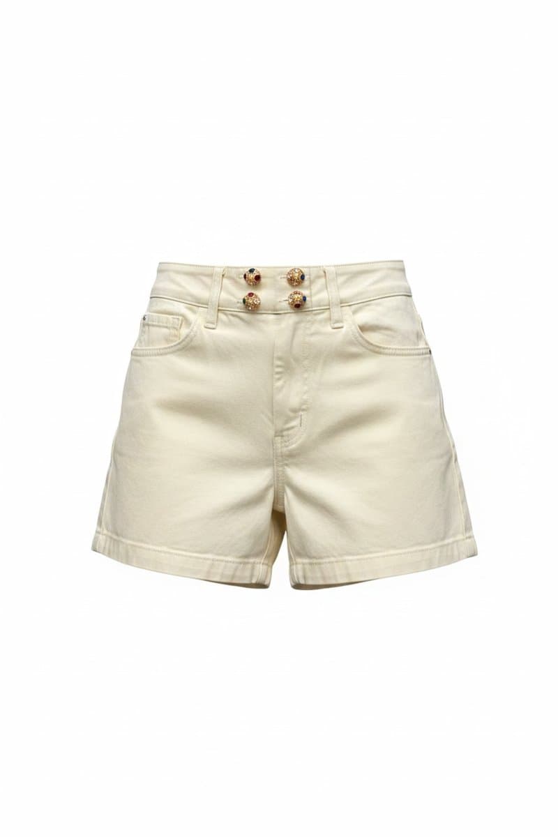 Shorts Sarja Amarelinho Bardoh, Bardoh, Amarelo, tamanho 38