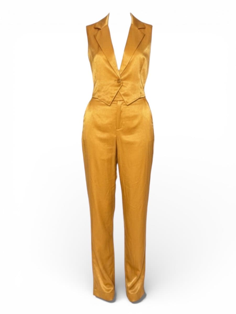 Conjunto Caramelo Iris M, Marrom-claro, tamanho M