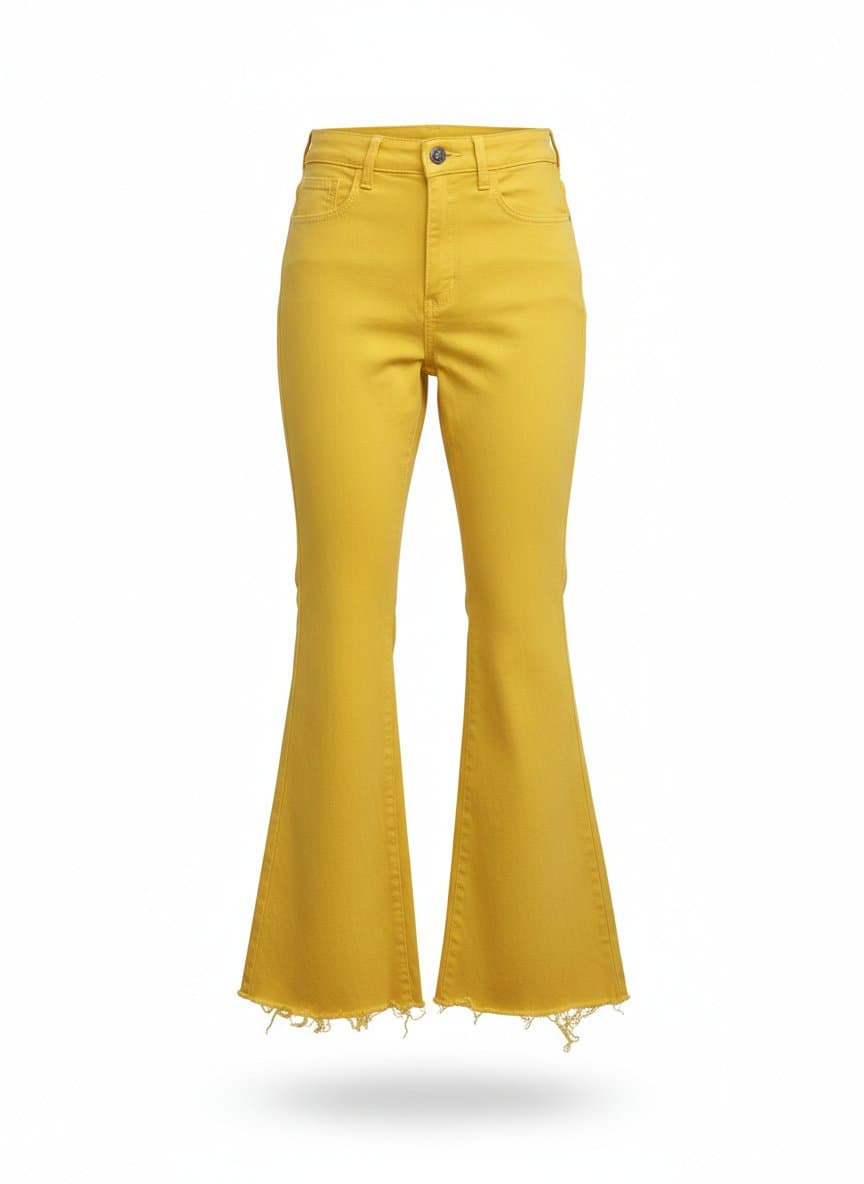 Calça Flare Mostrada Ohboy 34, Ocre, tamanho 34