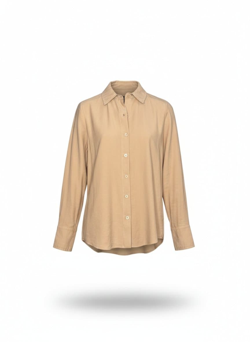 Camisa Bege Boneca de Luxo M, Bege, tamanho M