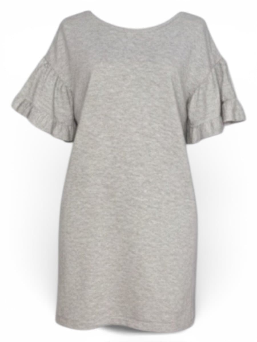 Vestido Mescla Tee FYI P, FYI, Cinza, tamanho P