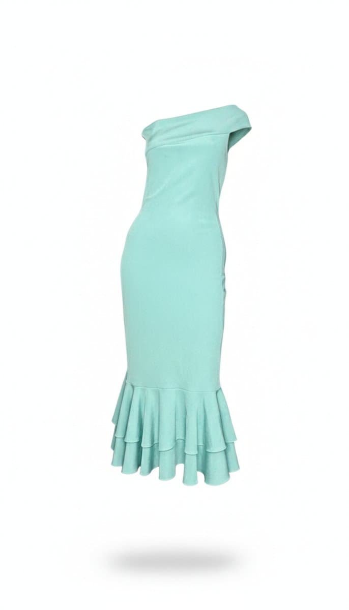 Vestido Verde Água Zeb M, Água, tamanho M