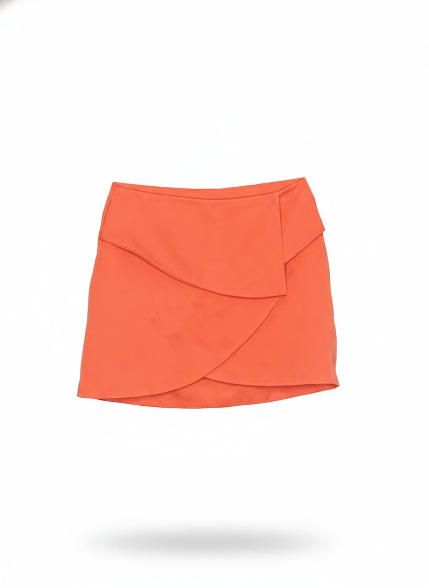 Saia Coral Vm Fashion Store, Coral, tamanho M